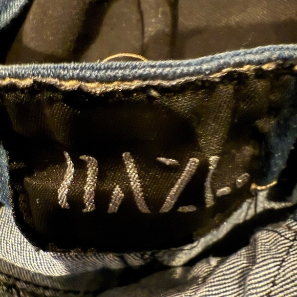 DAZL Womens Juniors Denim Overalls Distressed Blue Medium Wash Size 15 - Picture 4 of 4